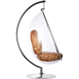 Egg Bubble Chair and Stand in Stainless Steel