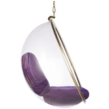 Hanging Bubble Chair In Gold Finish