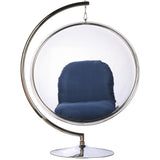 Bubble Chair and Stand in Stainless Steel