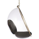 Hanging Bubble Chair In Gold Finish