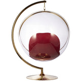 Bubble Chair and Stand in Gold Finish