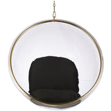 Hanging Bubble Chair In Gold Finish