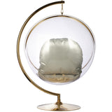 Bubble Chair and Stand in Gold Finish