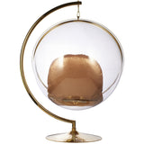 Bubble Chair and Stand in Gold Finish