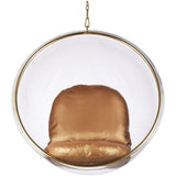 Hanging Bubble Chair In Gold Finish