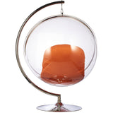 Bubble Chair and Stand in Stainless Steel