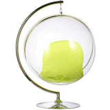 Bubble Chair and Stand in Stainless Steel