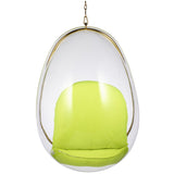 Hanging Egg Bubble Chair In Gold Finish