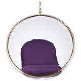 Hanging Bubble Chair In Gold Finish