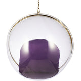 Hanging Bubble Chair In Gold Finish