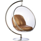 Bubble Chair and Stand in Stainless Steel