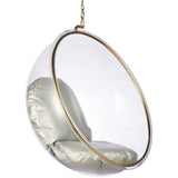 Hanging Bubble Chair In Gold Finish