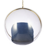 Hanging Bubble Chair In Gold Finish