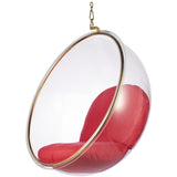 Hanging Bubble Chair In Gold Finish
