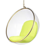 Hanging Bubble Chair In Gold Finish