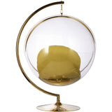 Bubble Chair and Stand in Gold Finish