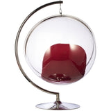 Bubble Chair and Stand in Stainless Steel