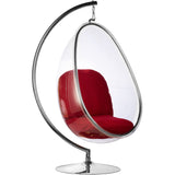 Egg Bubble Chair and Stand in Stainless Steel