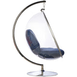 Bubble Chair and Stand in Stainless Steel