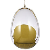 Hanging Egg Bubble Chair In Gold Finish