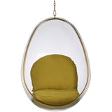 Hanging Egg Bubble Chair In Gold Finish