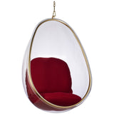 Hanging Egg Bubble Chair In Gold Finish