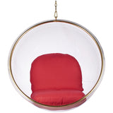Hanging Bubble Chair In Gold Finish