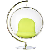 Bubble Chair and Stand in Stainless Steel