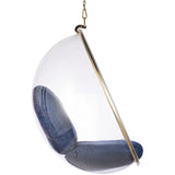 Hanging Bubble Chair In Gold Finish