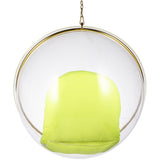 Hanging Bubble Chair In Gold Finish