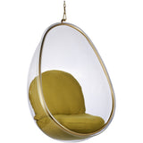 Hanging Egg Bubble Chair In Gold Finish