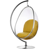 Egg Bubble Chair and Stand in Stainless Steel