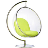 Bubble Chair and Stand in Stainless Steel