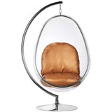 Egg Bubble Chair and Stand in Stainless Steel