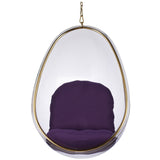 Hanging Egg Bubble Chair In Gold Finish