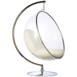 Bubble Chair and Stand in Stainless Steel