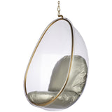 Hanging Egg Bubble Chair In Gold Finish