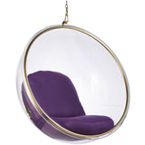 Hanging Bubble Chair In Gold Finish