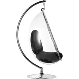 Egg Bubble Chair and Stand in Stainless Steel
