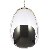 Hanging Egg Bubble Chair In Gold Finish