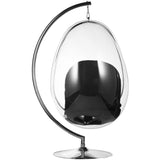 Egg Bubble Chair and Stand in Stainless Steel