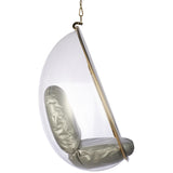 Hanging Egg Bubble Chair In Gold Finish
