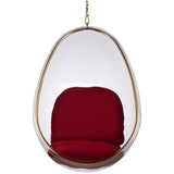 Hanging Egg Bubble Chair In Gold Finish