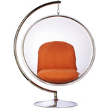 Bubble Chair and Stand in Stainless Steel