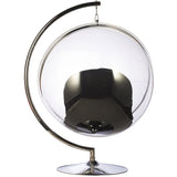 Bubble Chair and Stand in Stainless Steel