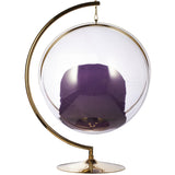 Bubble Chair and Stand in Gold Finish