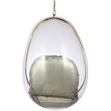 Hanging Egg Bubble Chair In Gold Finish