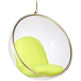 Hanging Bubble Chair In Gold Finish