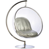 Bubble Chair and Stand in Stainless Steel