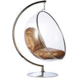 Bubble Chair and Stand in Stainless Steel